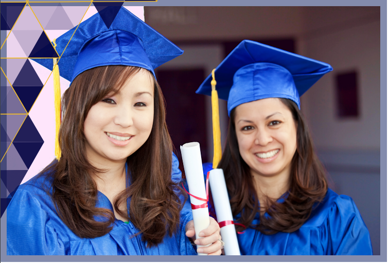 Two Graduated Students Smiling