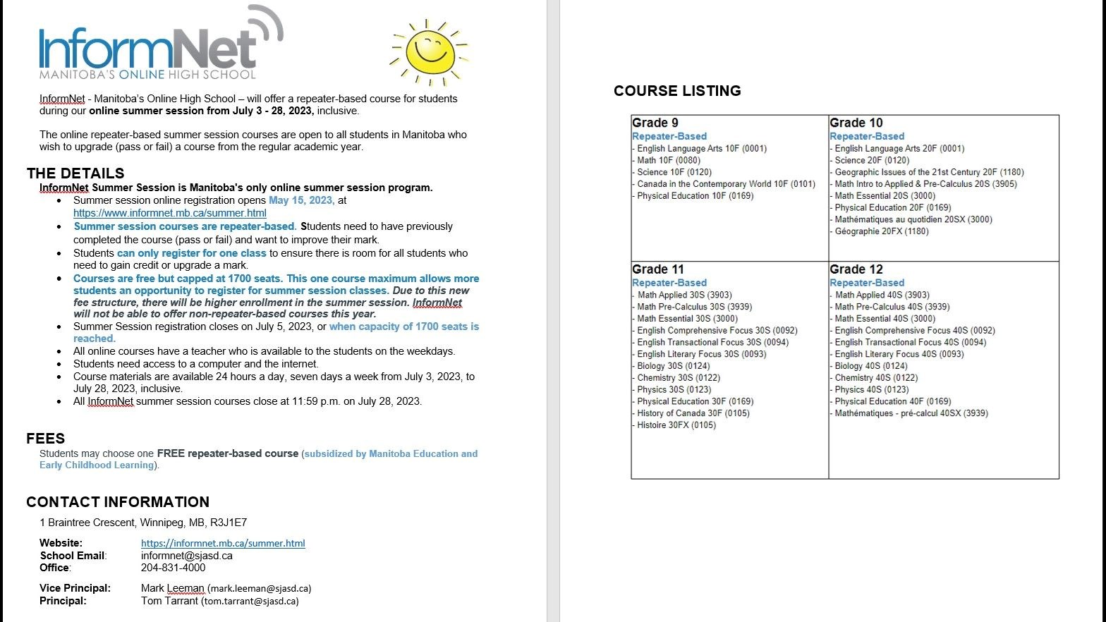 InformNet Summer School 2023
