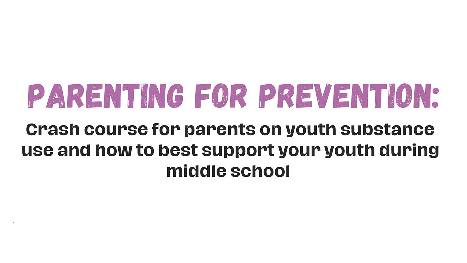 Parenting for Prevention